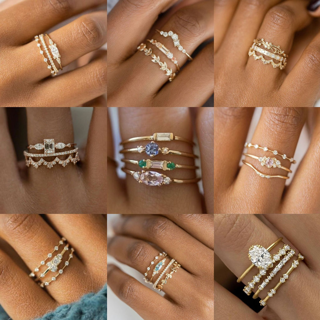 Gold Ring Fashion Ladies Three-piece Set