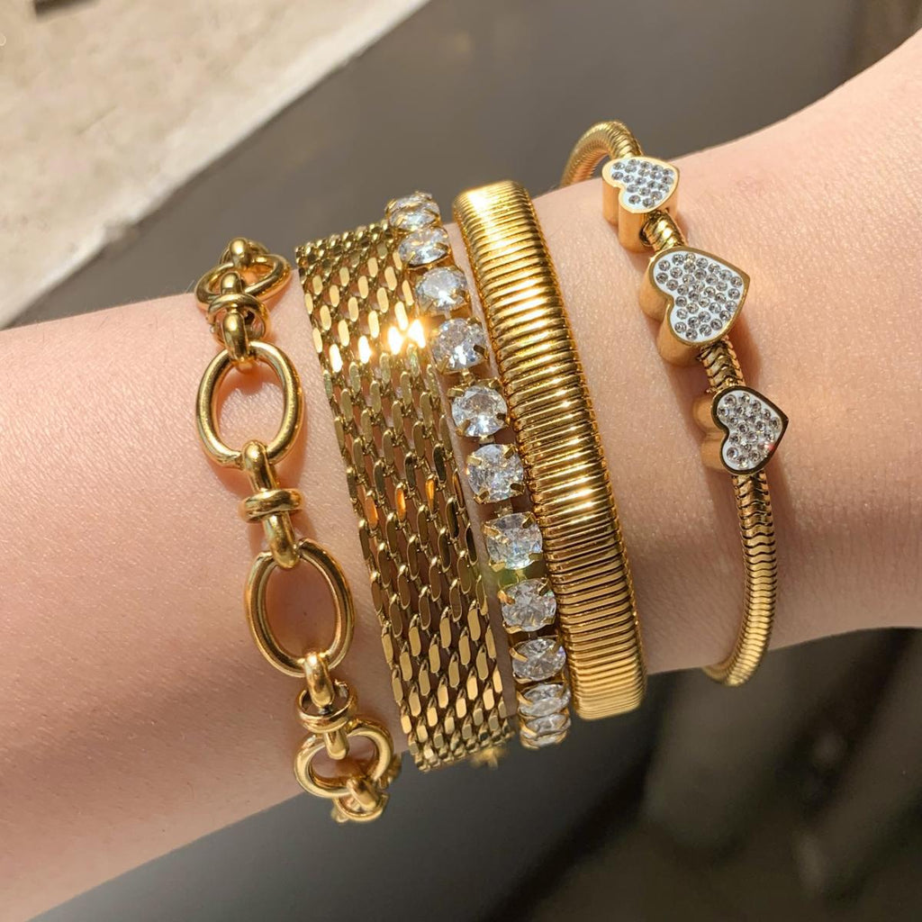 Crystal Heart Bracelet