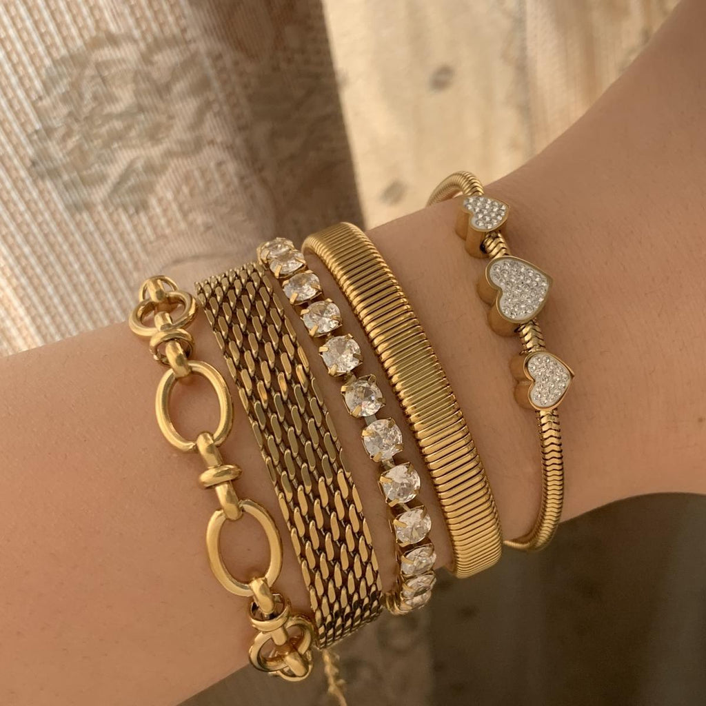 Crystal Heart Bracelet