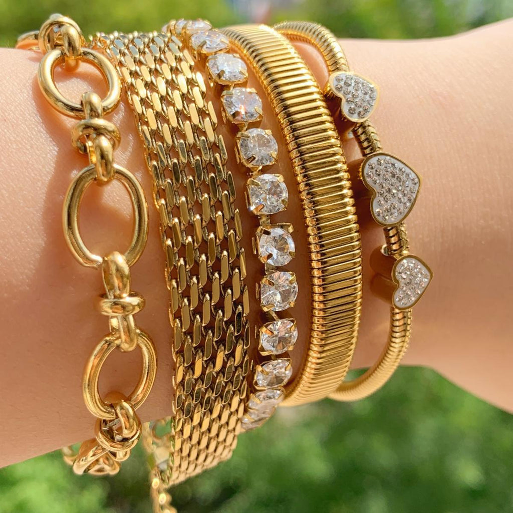 Crystal Heart Bracelet