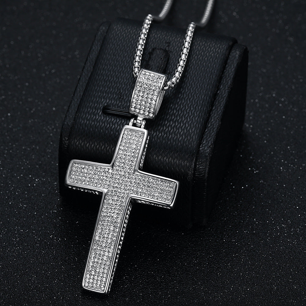 Cross-Border Hip-Hop Jewelry Pendant Necklace