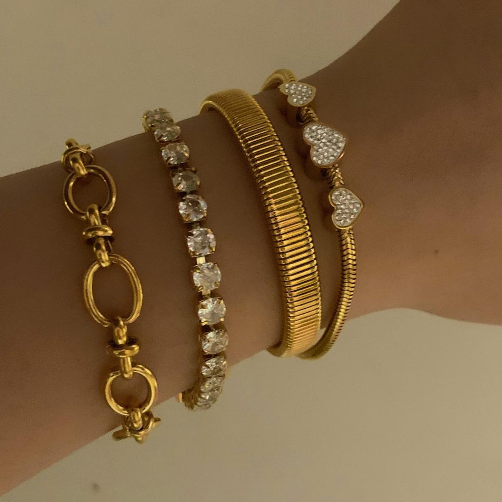 Crystal Heart Bracelet
