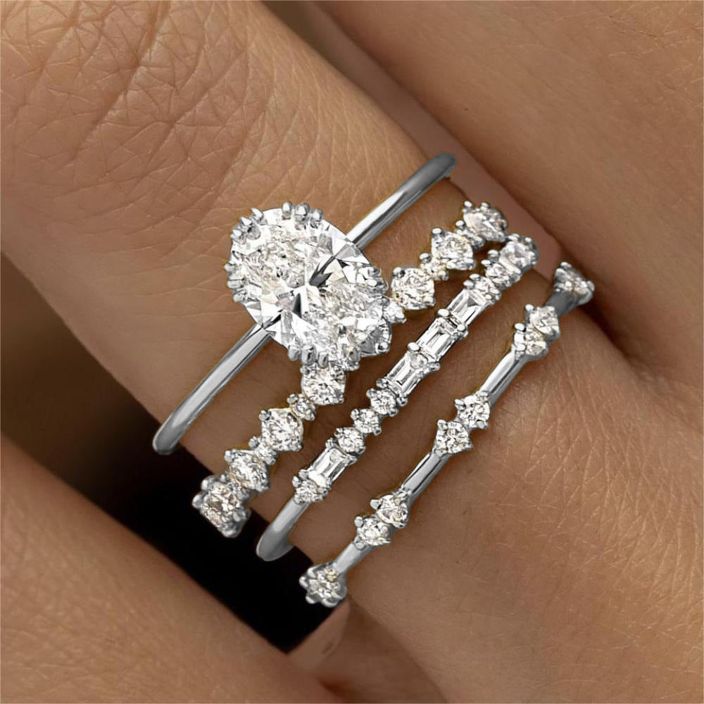 Gold Ring Fashion Ladies Three-piece Set