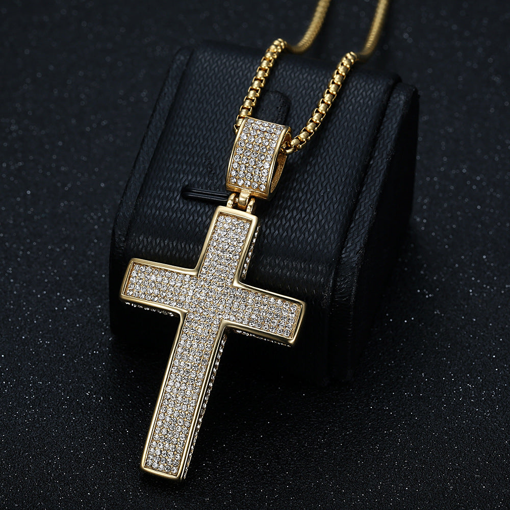Cross-Border Hip-Hop Jewelry Pendant Necklace