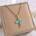 Style Diamond Cross Necklace Unique