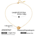 Double-ring Titanium Steel Niche Design Clavicle Chain